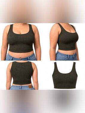 Naked Wardrobe Ribbed Cropped Tank